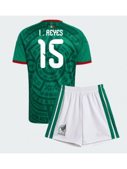Billige Mexico Israel Reyes #15 Hjemmedraktsett Barn VM 2026 Kortermet (+ Korte bukser)